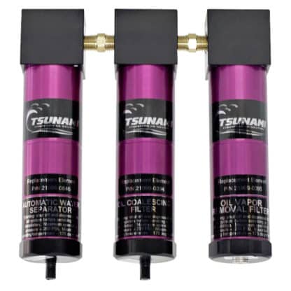 21999-0421 Tsunami Comp. Air System Filt. Pack. #5 - 20 Series (3-stage) - ¼" In/Out - 20 SCFM