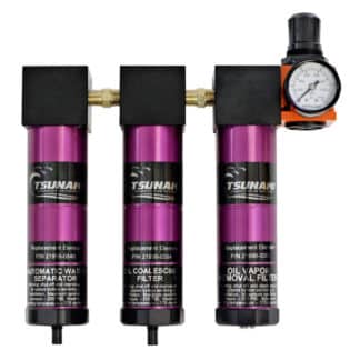 21999-0678 Tsunami Comp. Air System Filt. Pack. #6 - 20 Series (3-stage w/ regulator) - ¼" In/Out - 20 SCFM