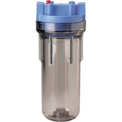 150071 Pentair Single Unit Price is a Clear Sump Plastic filter housing 3/4 inch in-out for 2-1/2 X 10 Inch cartridges