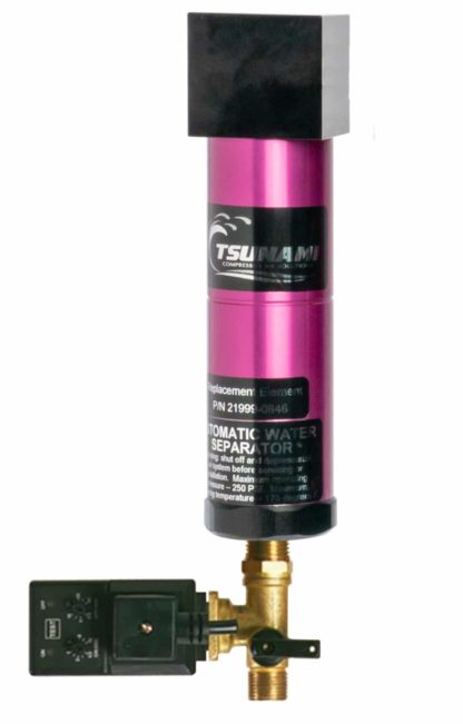 21999-0390-Z-ED Tsunami Oil Coalescing Filter Grade Z Element – w/ Electronic Drain – 20 Series – ¼” In/out – 20 SCFM
